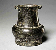 龙山文化黑陶双系壶