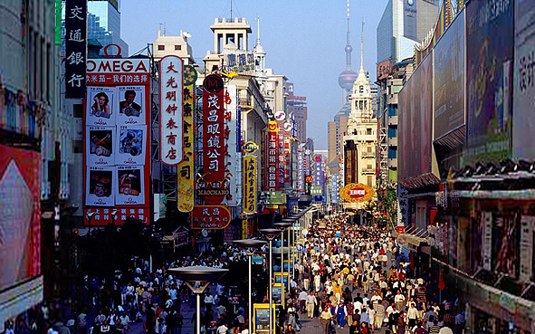 上海市-黄浦区-南京东路-南京路商业步行街