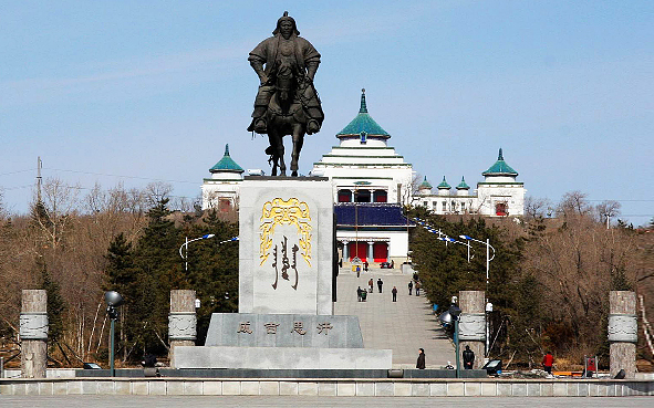 兴安盟-乌兰浩特市-成吉思汗公园·|民|成吉思汗庙