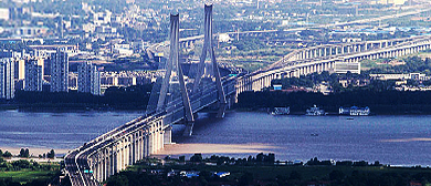 武汉市-青山区-天兴洲大桥（桥南公园）·长江（滨江）风景区