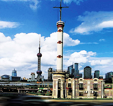 上海市-黄浦区-外滩·气象信号台广场（上海气象博物馆）