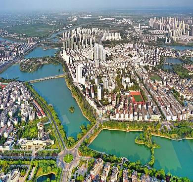 芜湖市-无为市区-无城镇·环城河（滨河）风景区