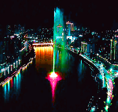 河源市-源城区-新丰江·音乐喷泉（亚洲第一高喷泉）风景区