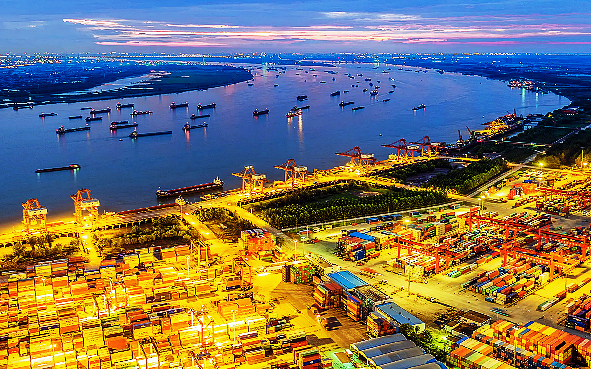 武汉市-新洲区-阳逻港码头（工业旅游区）·长江（滨江）风景区