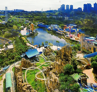 重庆市-渝北区-重庆欢乐谷主题乐园·风景旅游区|4A