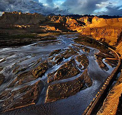 阿里地区-札达县-朗钦藏布河（象泉河）风景区