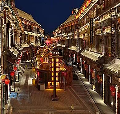 包头市-东河区-乔家金街（商业街区）风景旅游区