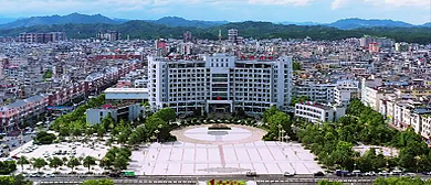 吉安市-遂川县城-泉江镇-遂川县政府·广场