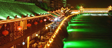 成都市-都江堰市区-南桥·啤酒长廊